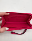 Coach Multi-Color Canvas  Zip Around Wristlet