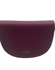 Kedzie Burgundy Faux Leather Crossbody Shoulder Bag