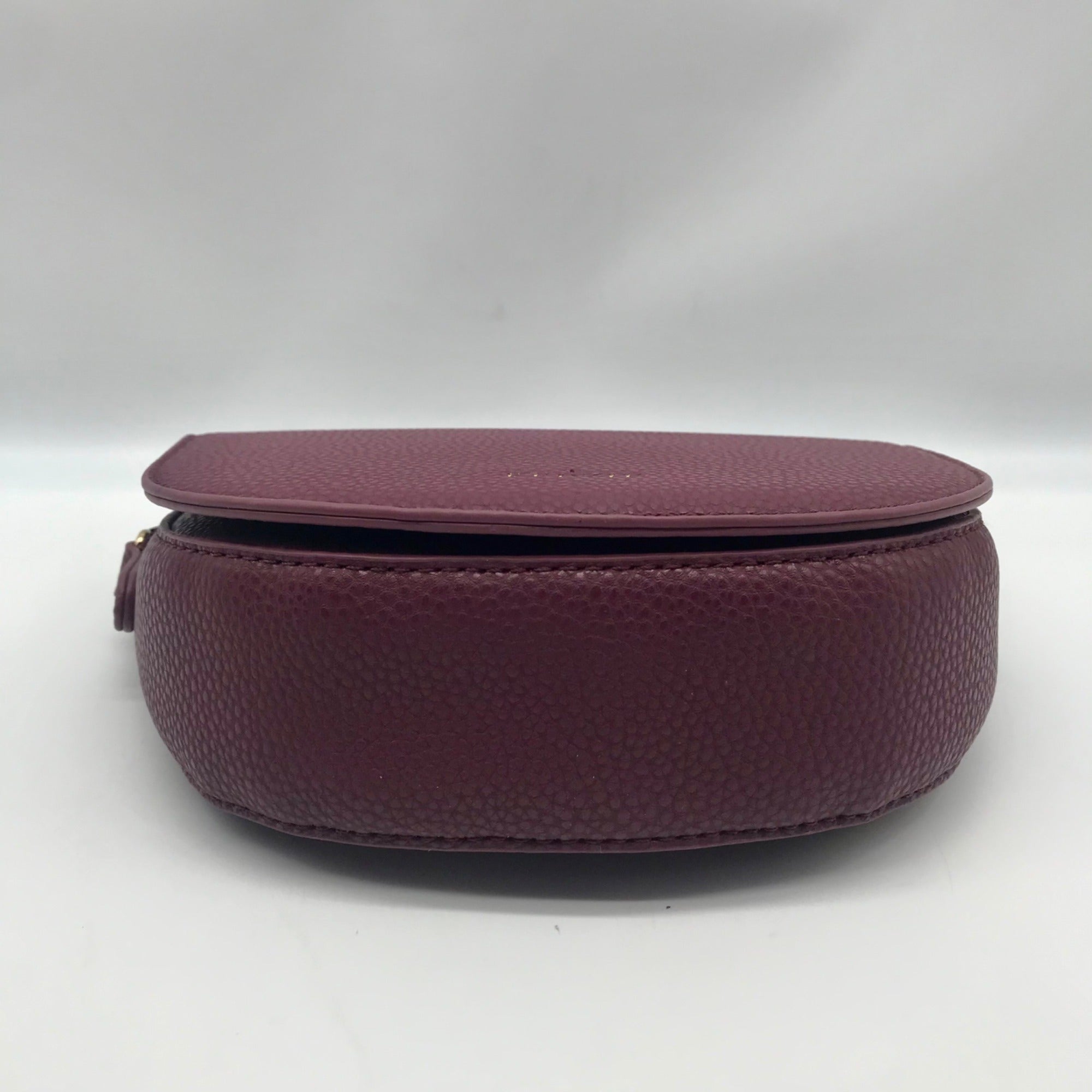 Kedzie Burgundy Faux Leather Crossbody Shoulder Bag