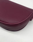 Kedzie Burgundy Faux Leather Crossbody Shoulder Bag