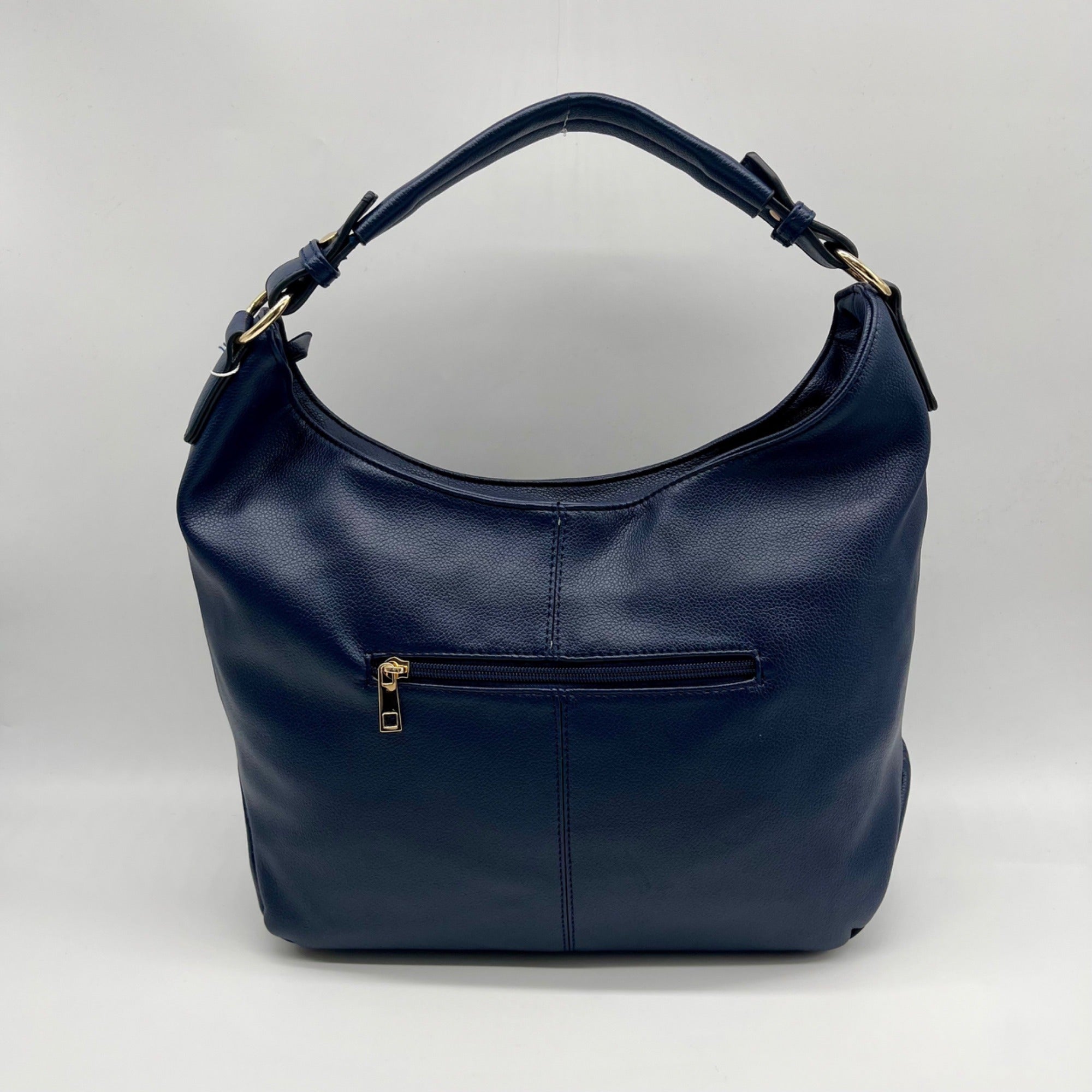 Marilyn Monroe Navy Blue Faux Leather Hobo Bag