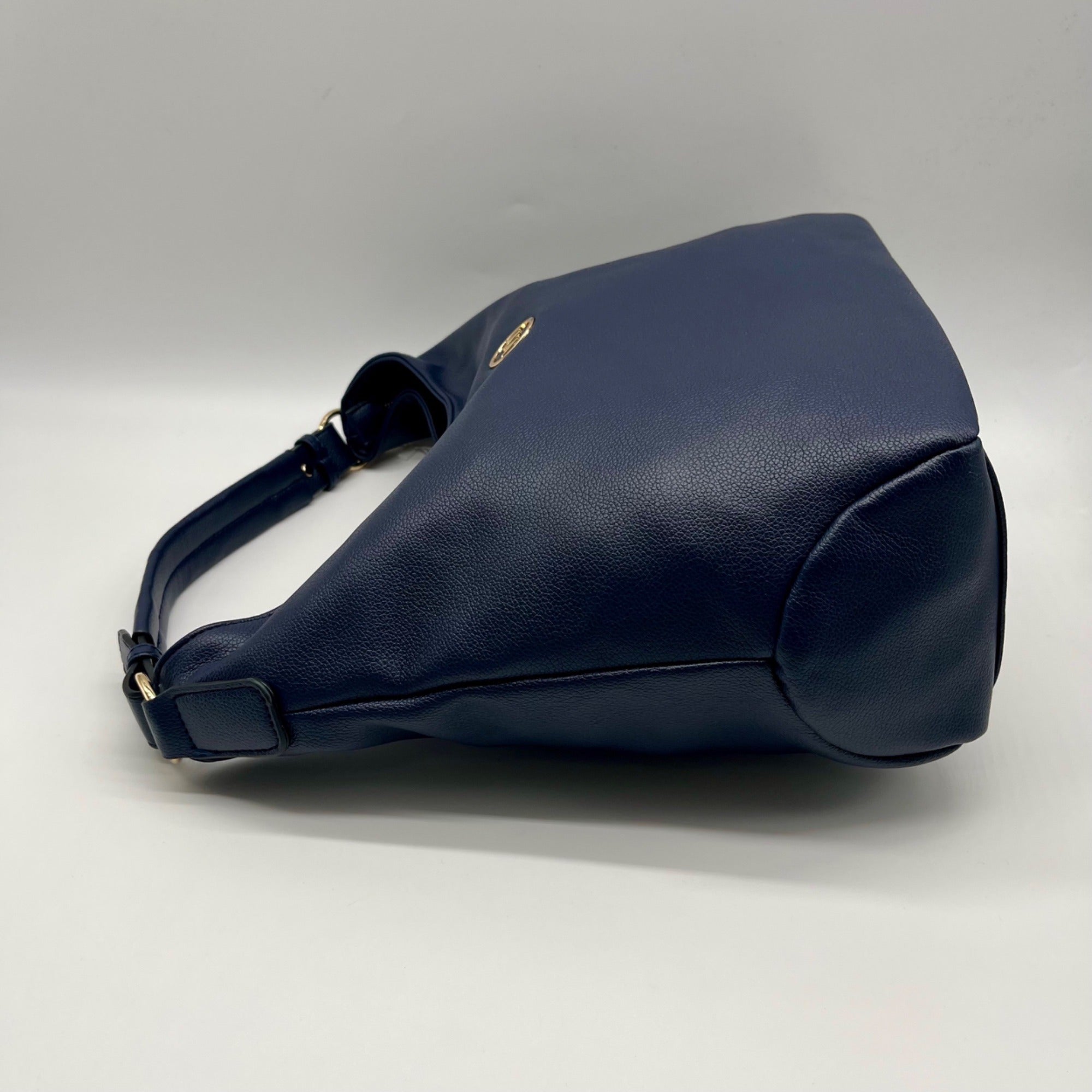 Marilyn Monroe Navy Blue Faux Leather Hobo Bag