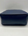 Marilyn Monroe Navy Blue Faux Leather Hobo Bag