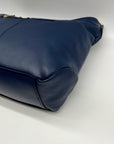 Marilyn Monroe Navy Blue Faux Leather Hobo Bag