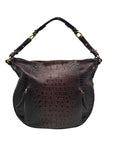 Brahmin Brown Leather Hobo Shoulder Bag