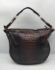 Brahmin Brown Leather Hobo Shoulder Bag