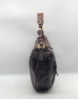 Brahmin Brown Leather Hobo Shoulder Bag