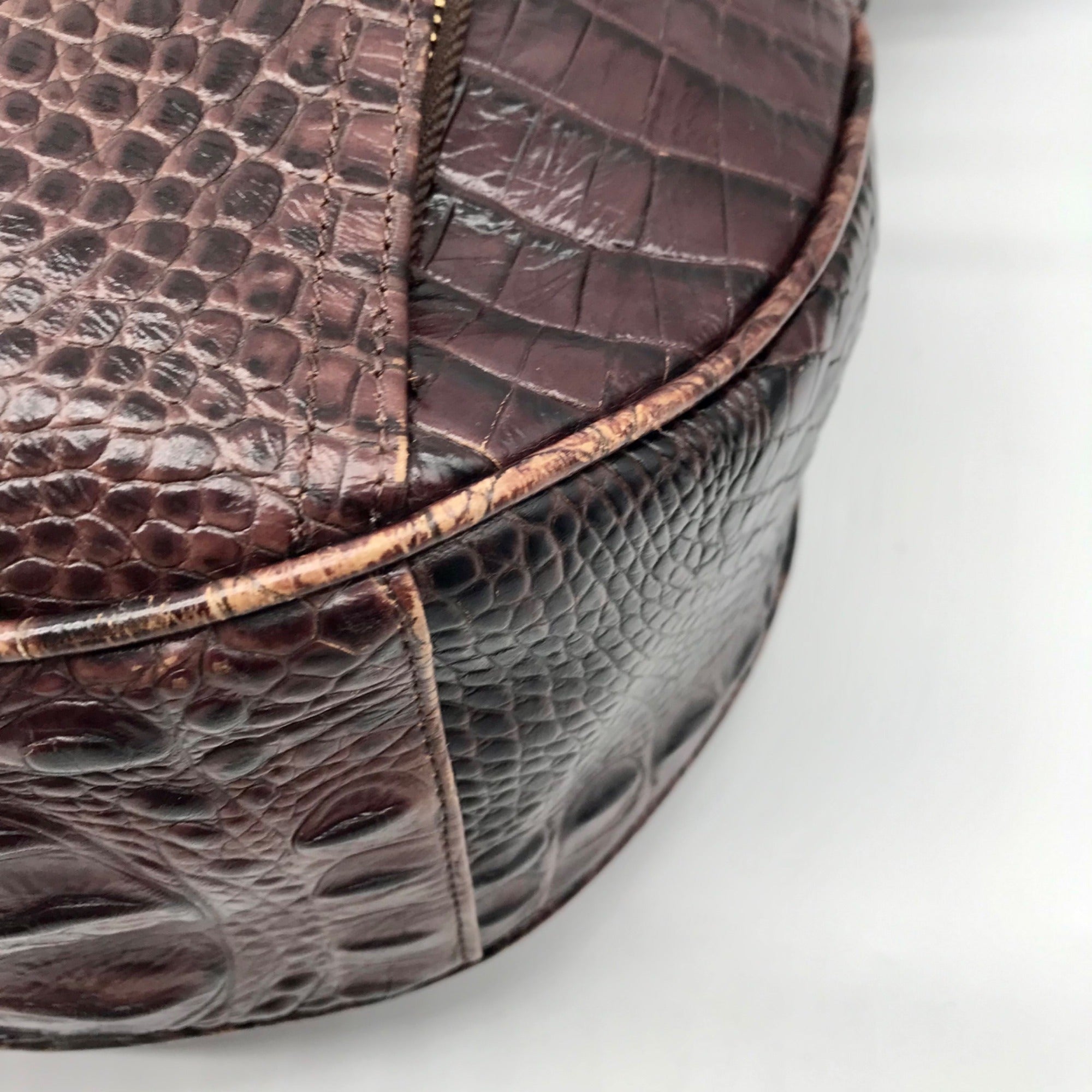 Brahmin Brown Leather Hobo Shoulder Bag