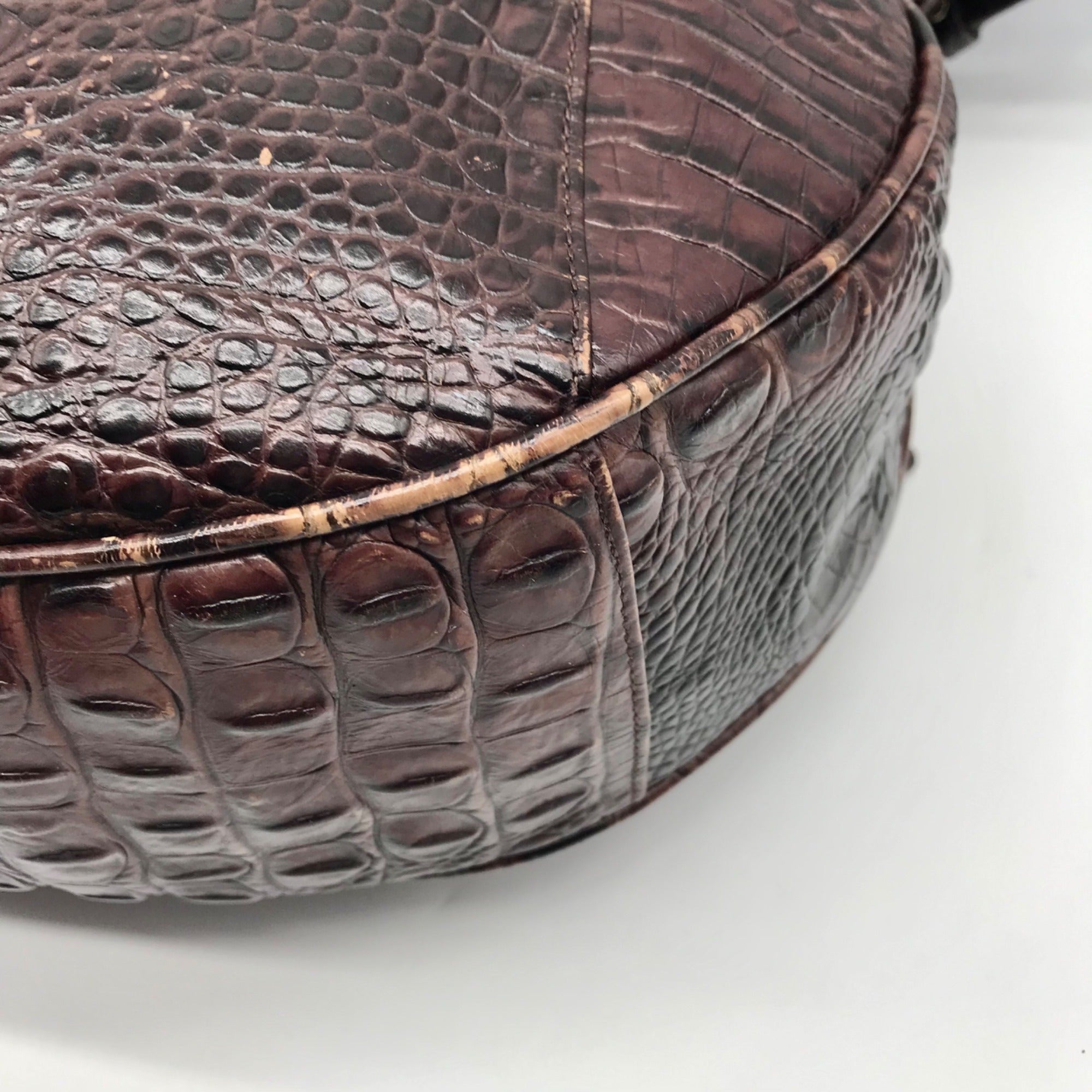 Brahmin Brown Leather Hobo Shoulder Bag