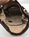 Brahmin Brown Leather Hobo Shoulder Bag