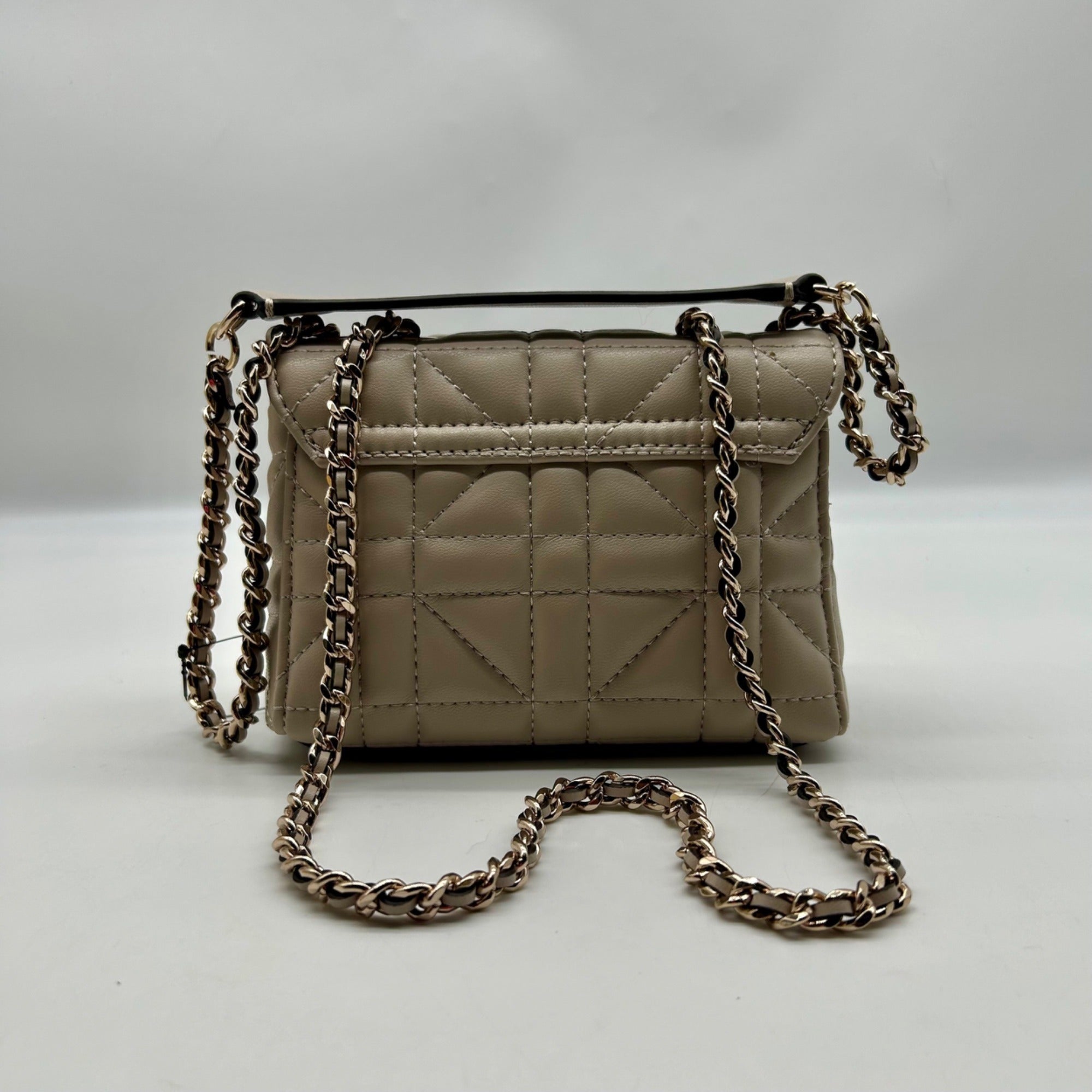 Guess Beige Leather Crossbody Bag