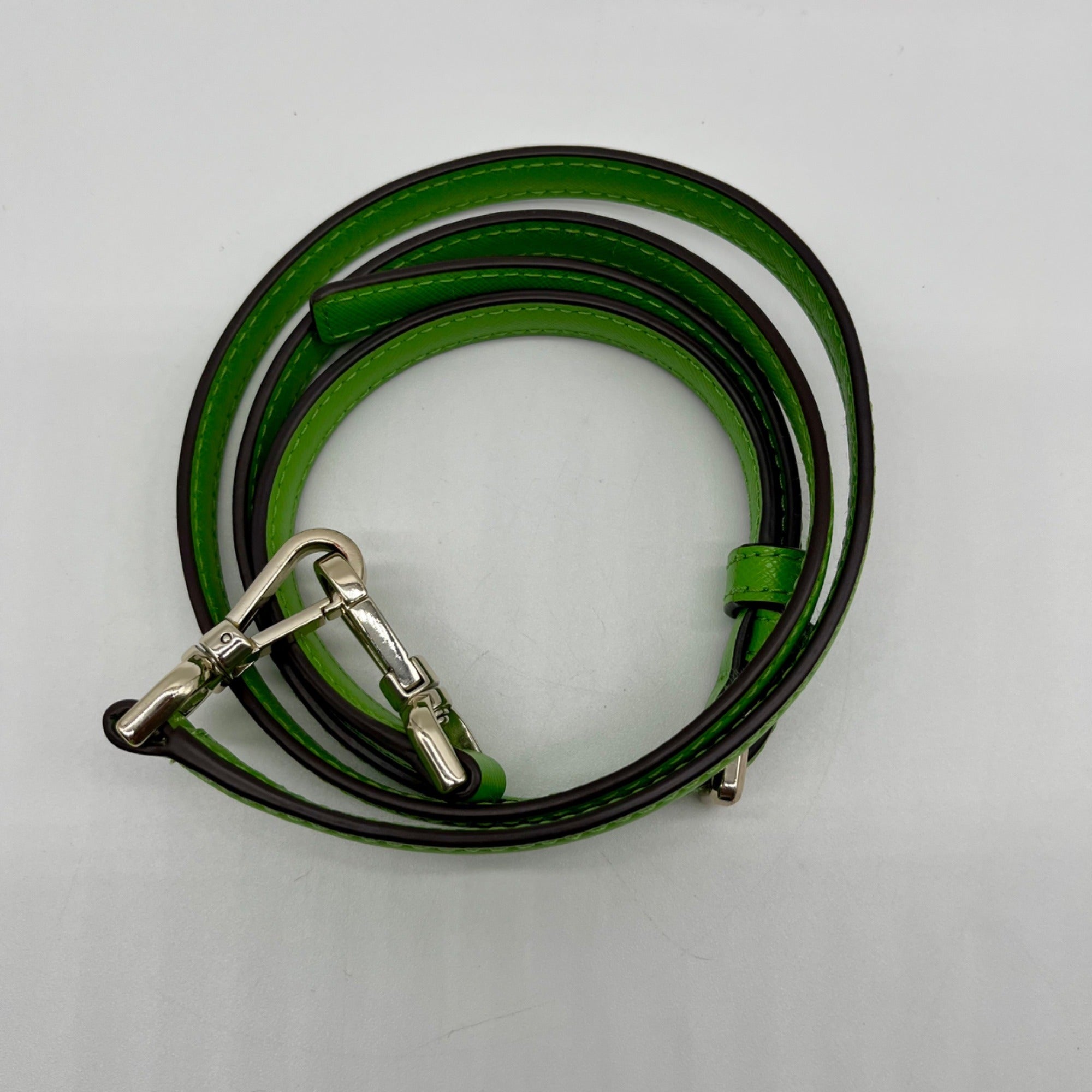 Kate Spade Bright Green Saffiano Leather Staci Satchel Bag