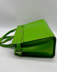 Kate Spade Bright Green Saffiano Leather Staci Satchel Bag