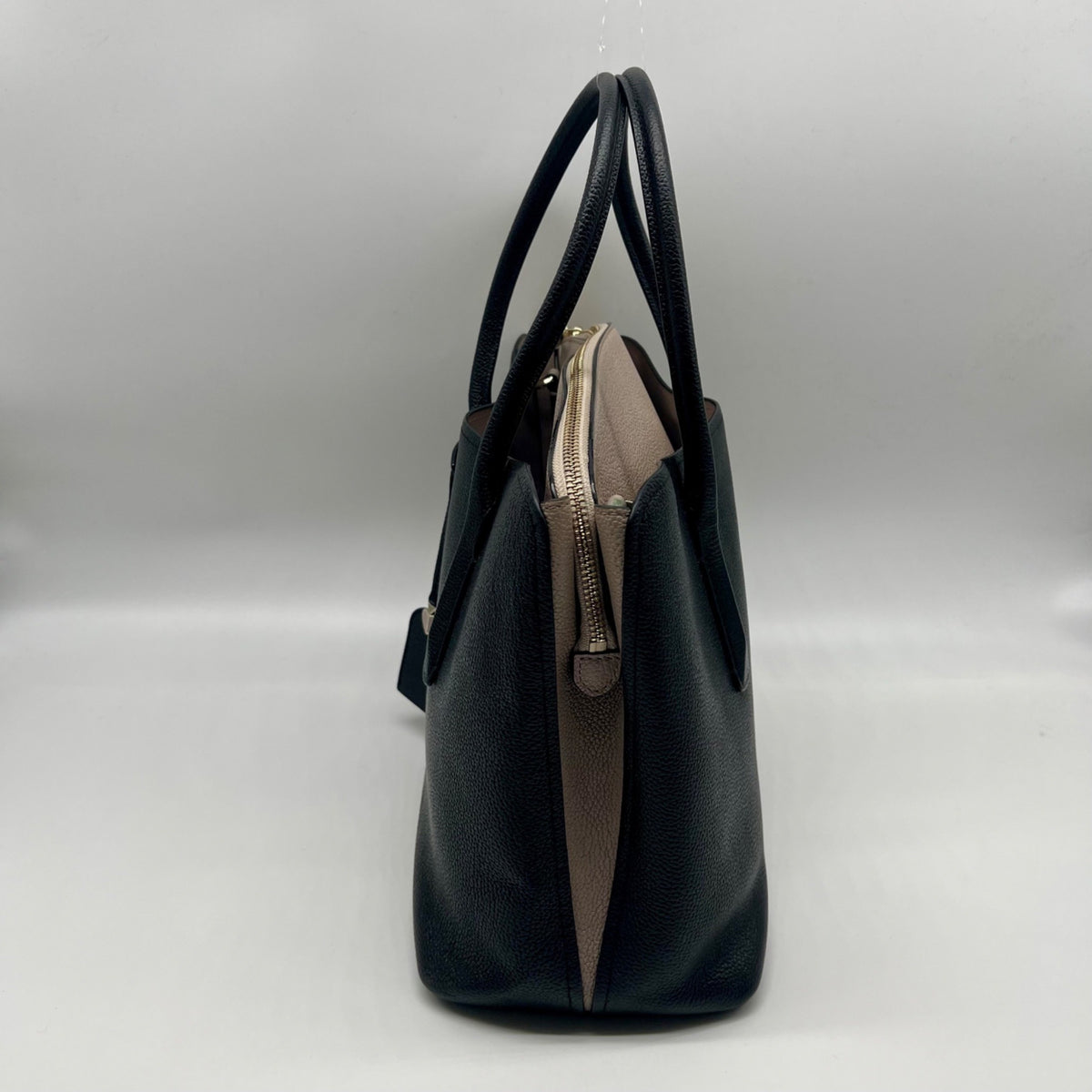 Kate Spade Black Pebbled Leather Margaux Satchel Bag