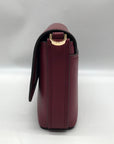 Michael Kors Mulberry Leather Small Nessa Messenger Crossbody Bag
