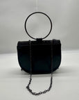 MMs Brands Black Faux Leather Clutch Bag