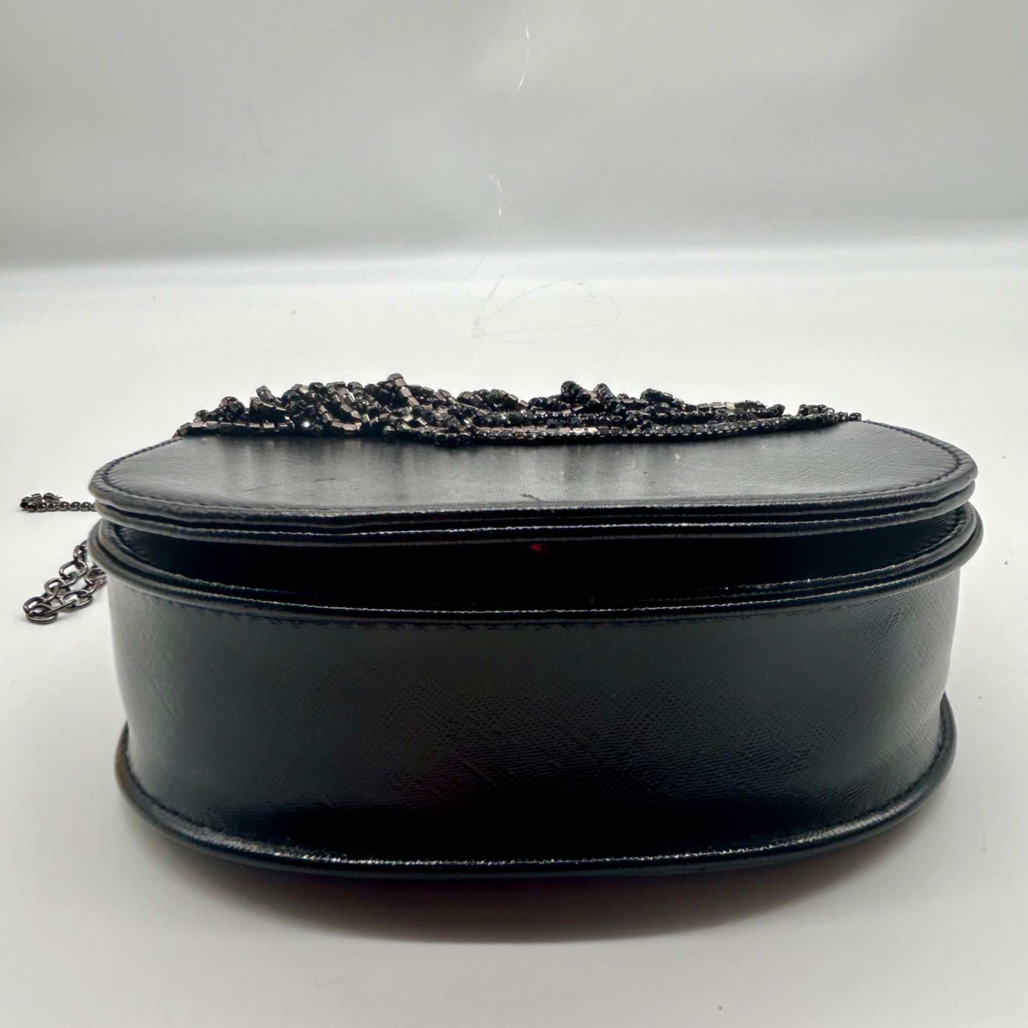 MMs Brands Black Faux Leather Clutch Bag