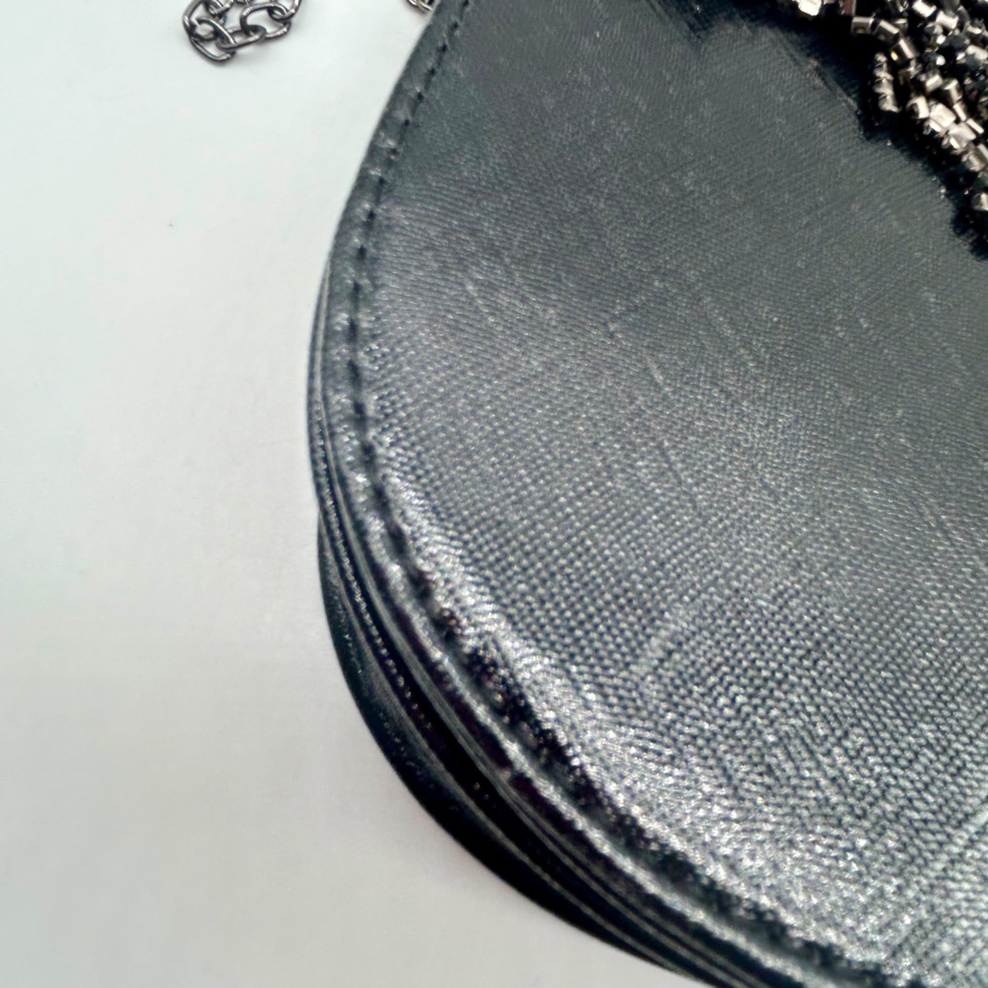 MMs Brands Black Faux Leather Clutch Bag