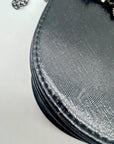 MMs Brands Black Faux Leather Clutch Bag