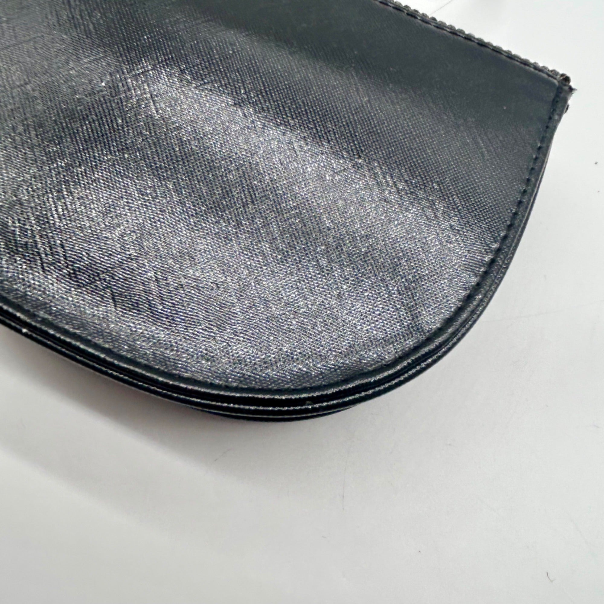 MMs Brands Black Faux Leather Clutch Bag