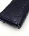 Portland Leather Goods Dark Blue Leather Crossbody Bag