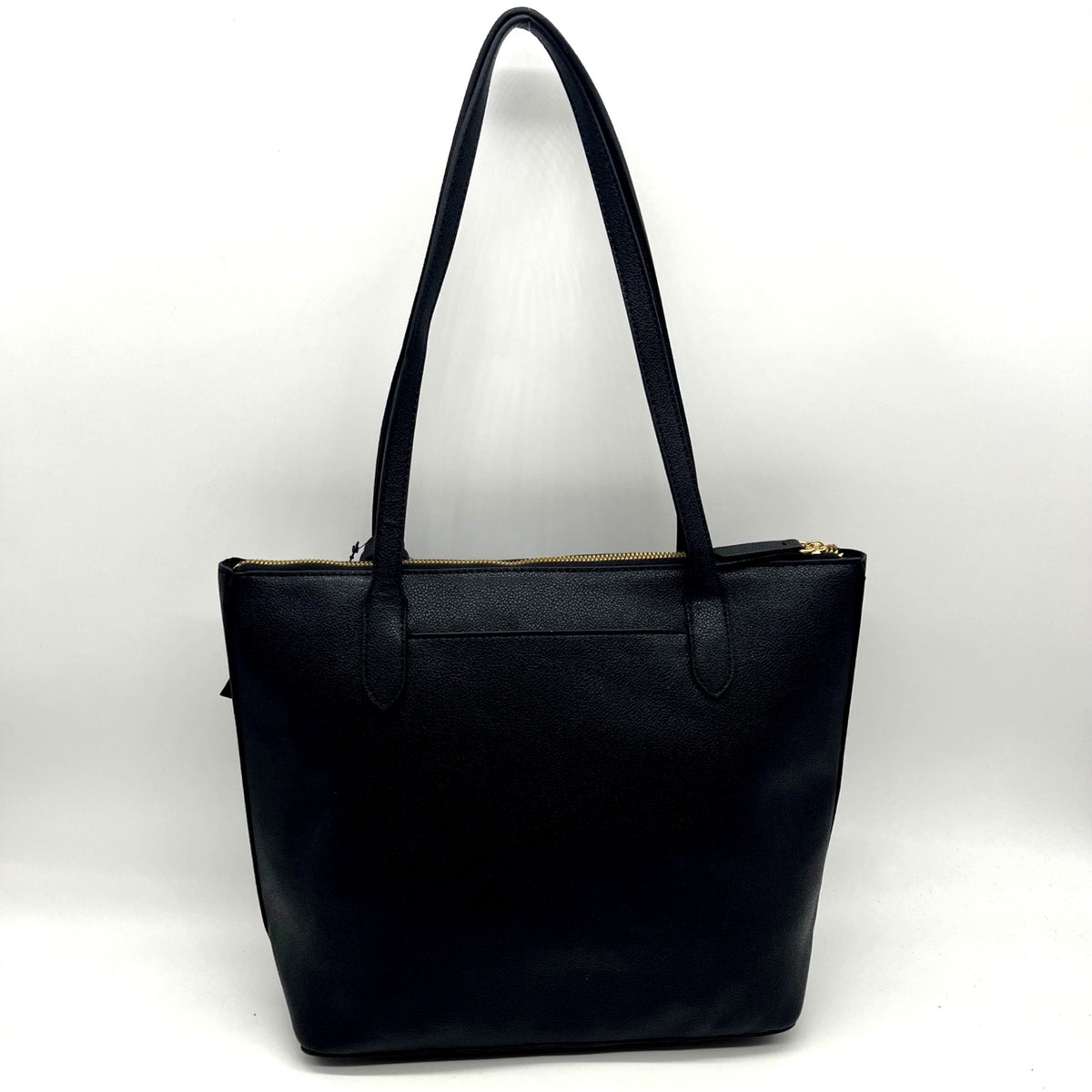 Nine West Black Faux Leather Convertible Shoulder Bag