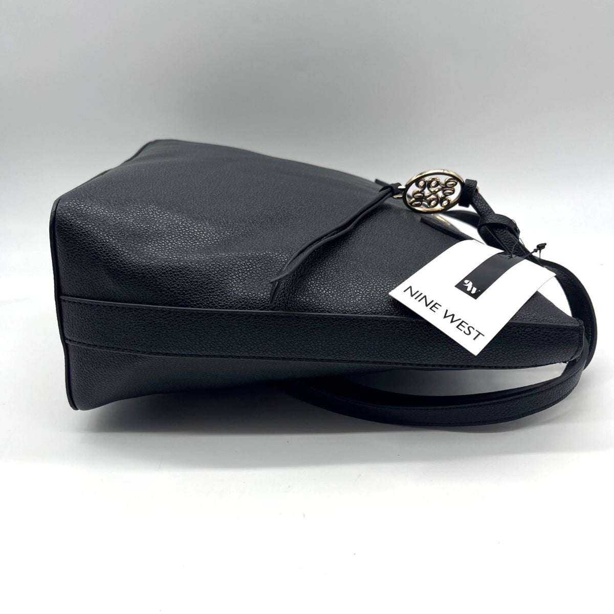 Nine West Black Faux Leather Convertible Shoulder Bag