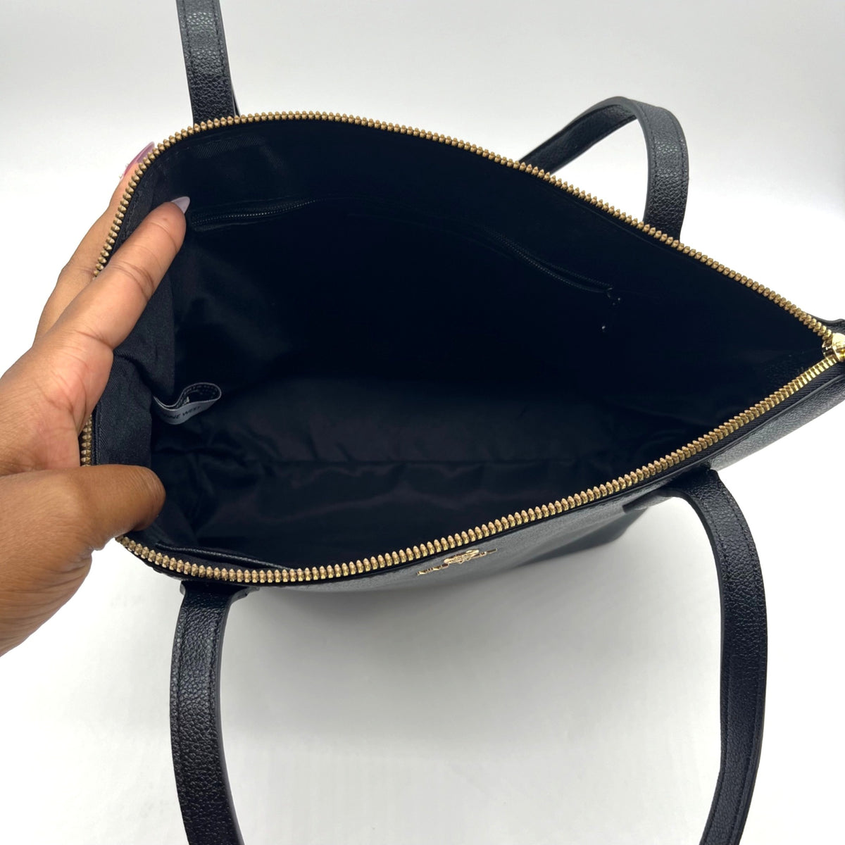 Nine West Black Faux Leather Convertible Shoulder Bag