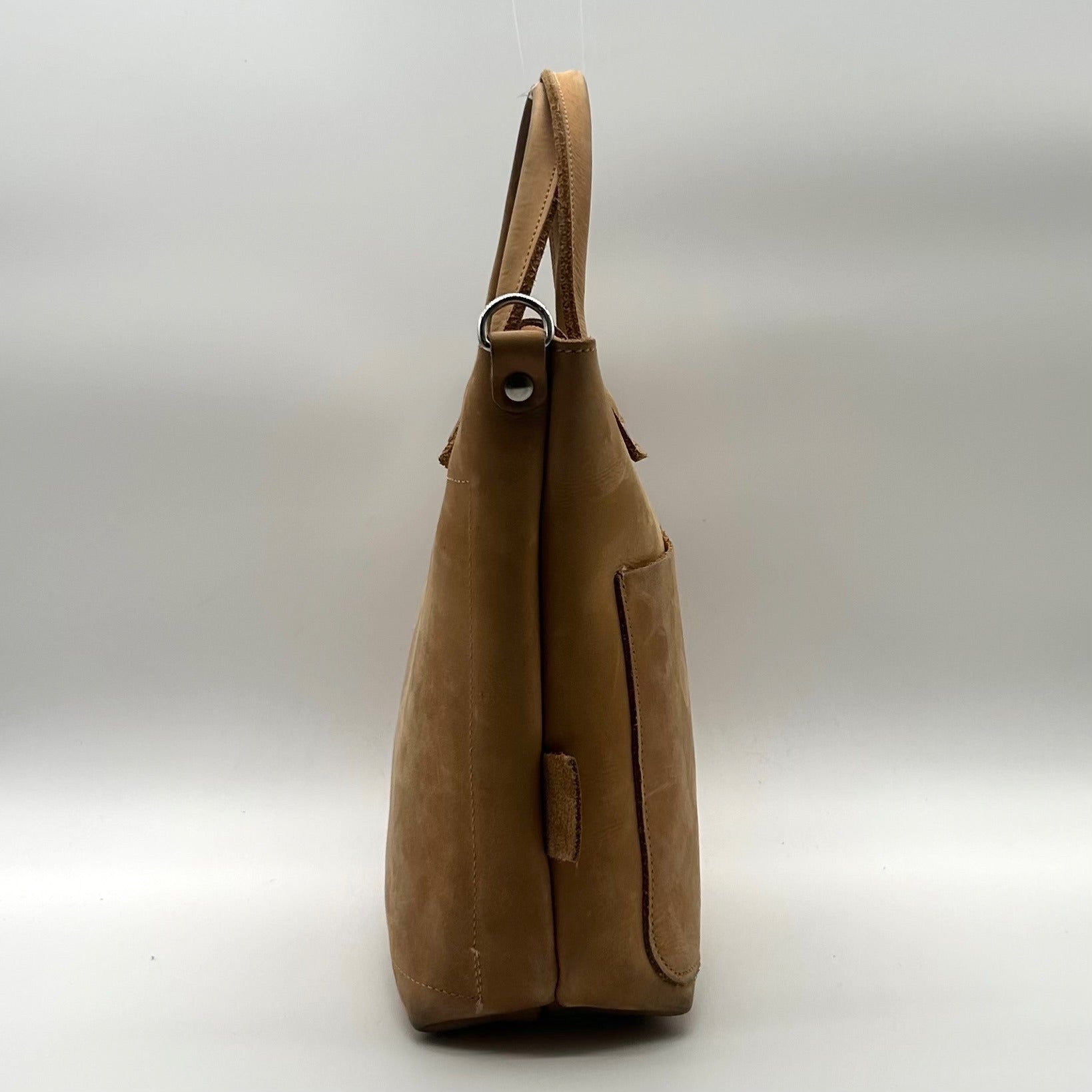 Sanumi Camel Leather Tote Bag