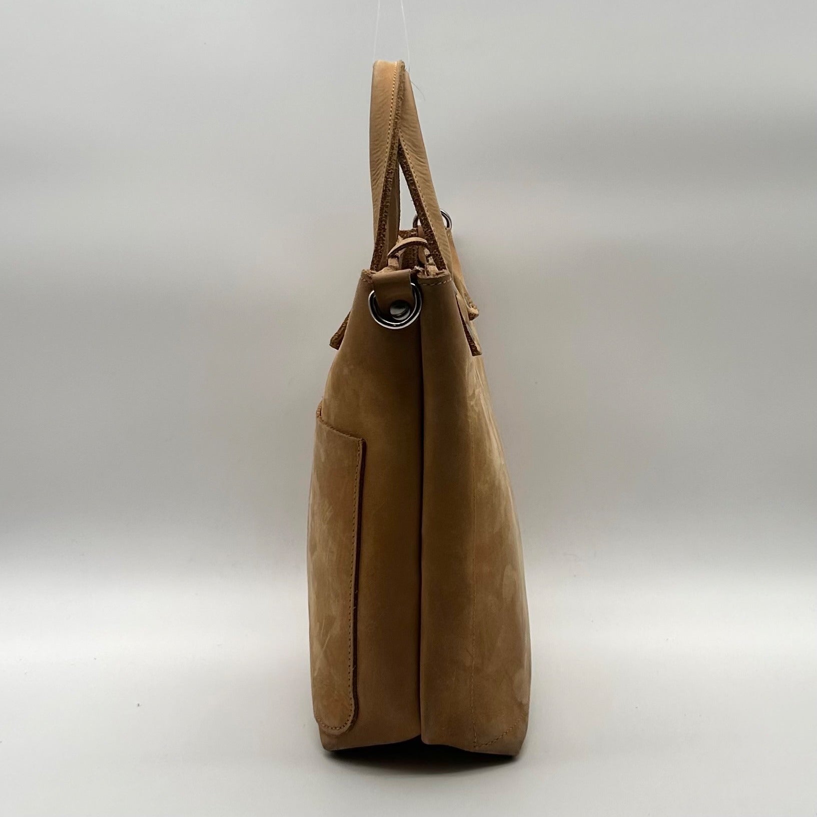 Sanumi Camel Leather Tote Bag