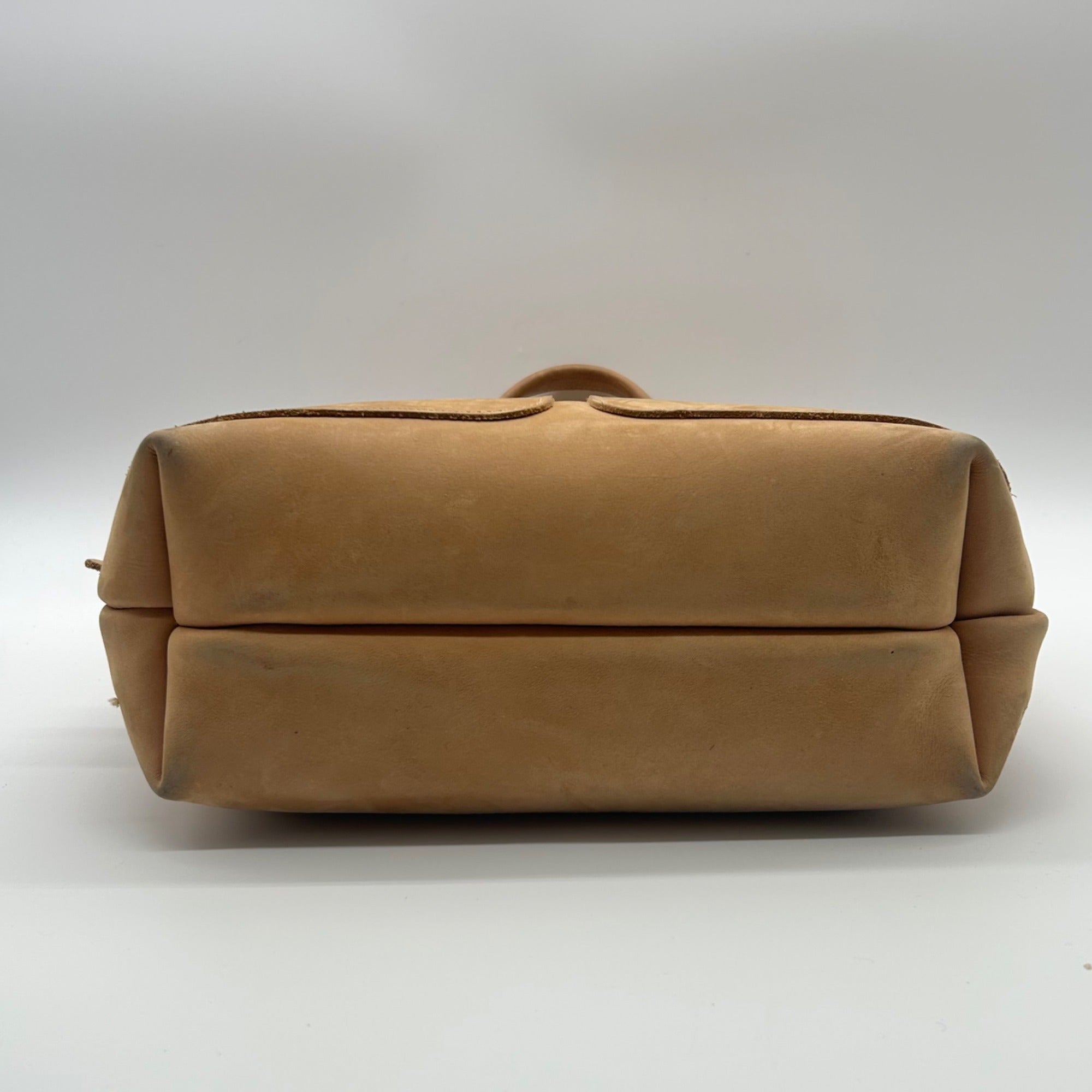 Sanumi Camel Leather Tote Bag