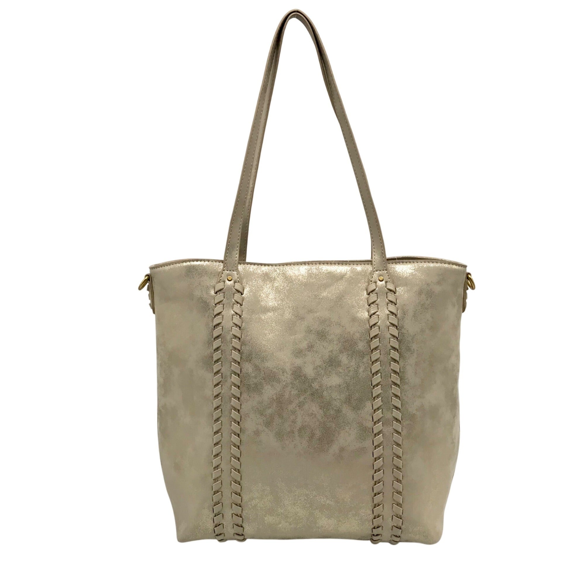 Style &amp; Co Metallic Whipstitch Tote Bag