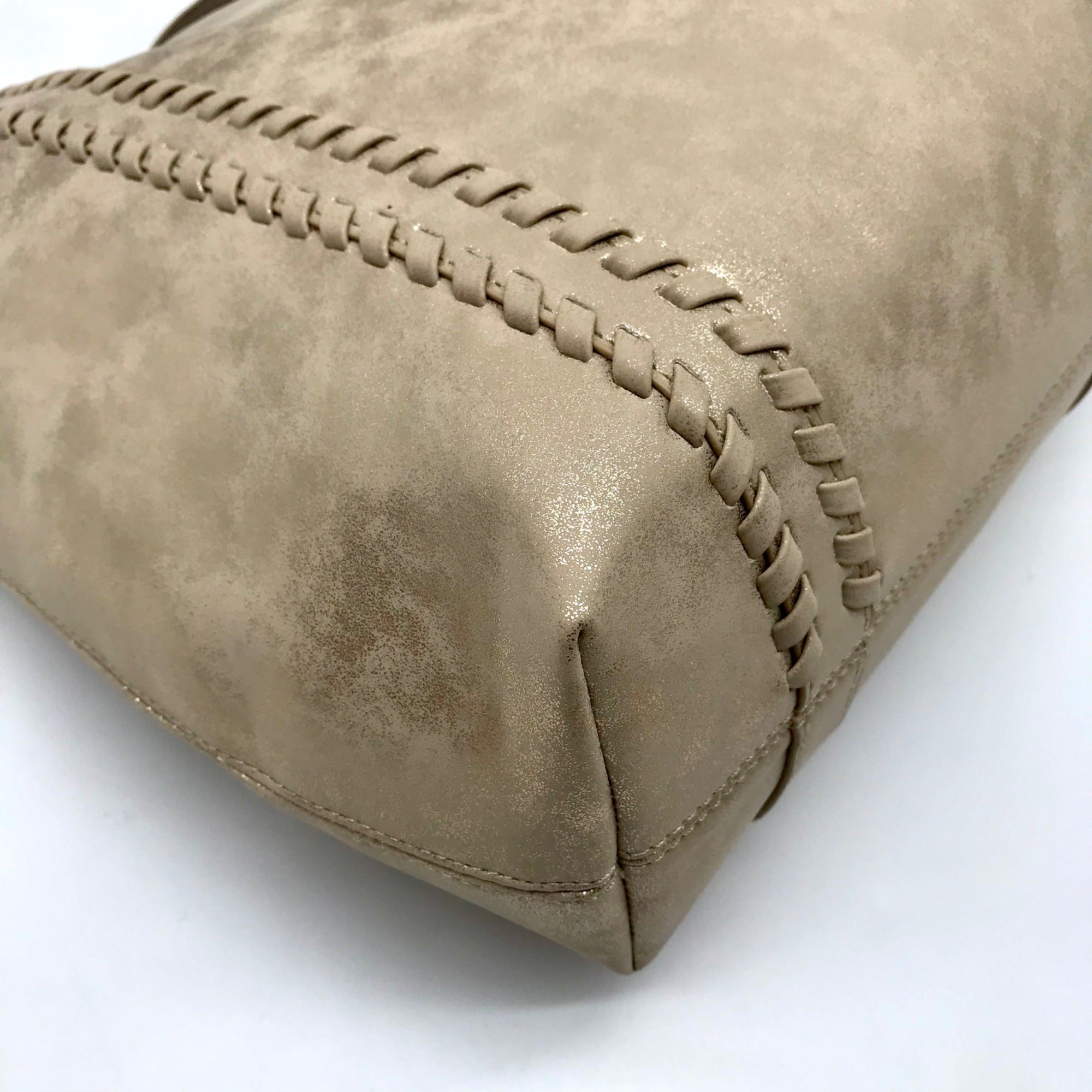 Style &amp; Co Metallic Whipstitch Tote Bag