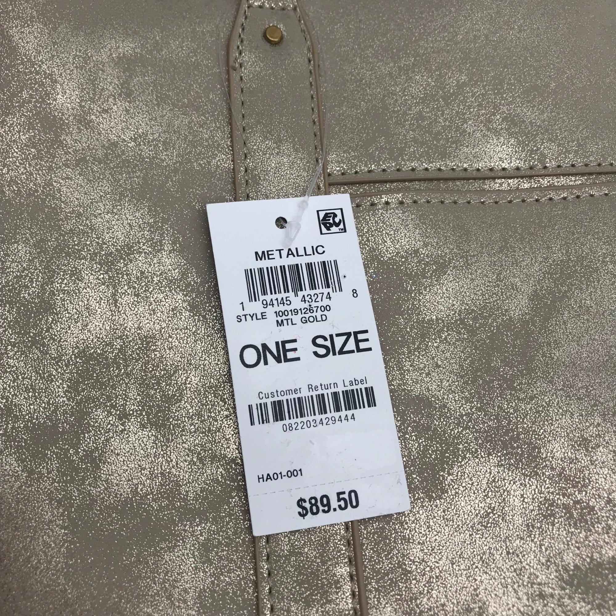 Style &amp; Co Metallic Whipstitch Tote Bag