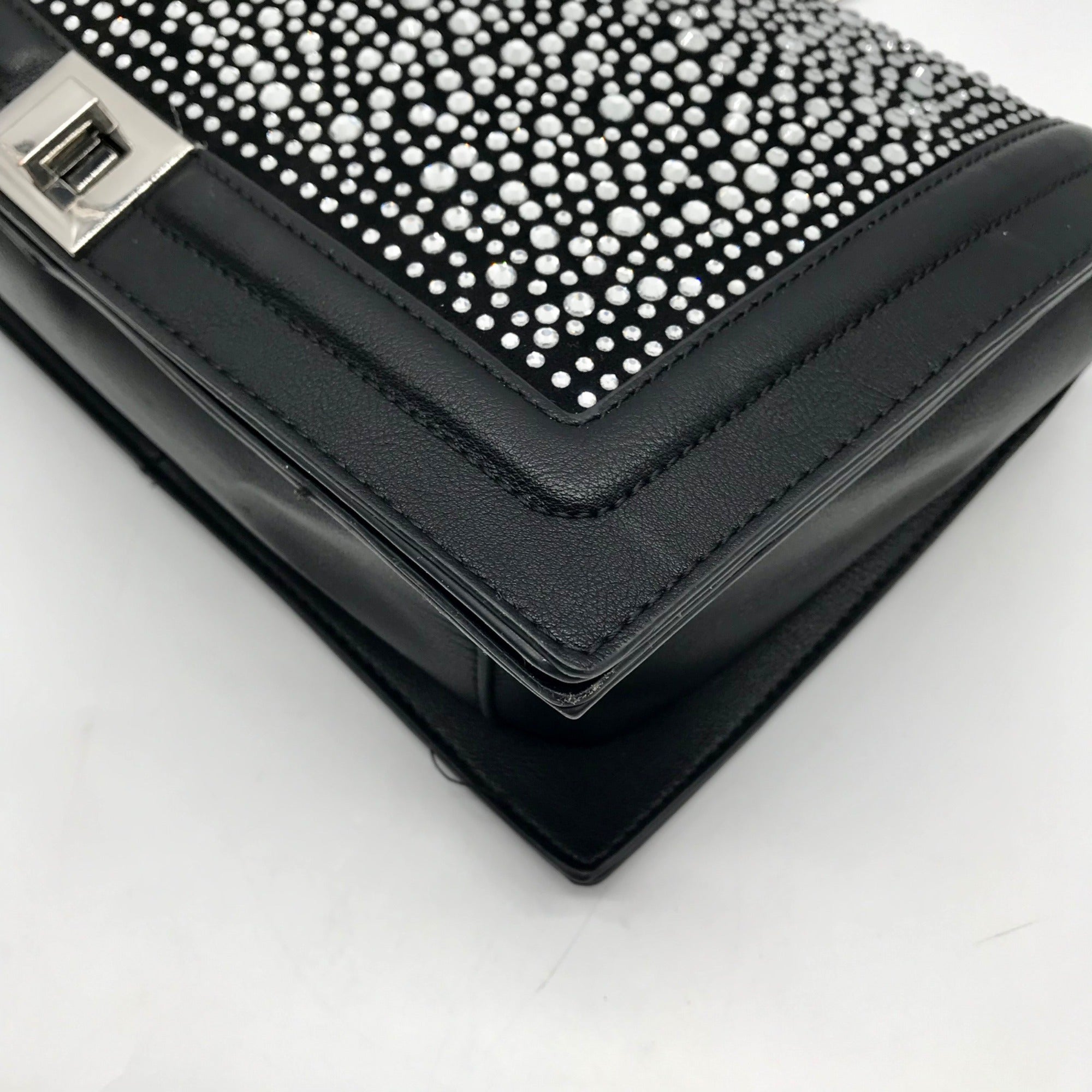 I.N.C. International Concepts Black Rhinestone Ajae Hotfix Shoulder Bag