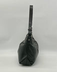 Franklin Covey Black Leather Veronica Shoulder Bag