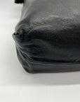 Franklin Covey Black Leather Veronica Shoulder Bag
