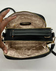 Madison West Black Leather Crossbody Bag
