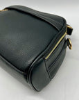 Madison West Black Leather Crossbody Bag