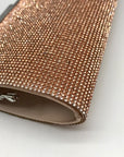 Nina Rose Gold Crystal Frame Clutch