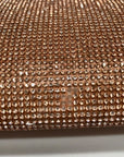 Nina Rose Gold Crystal Frame Clutch