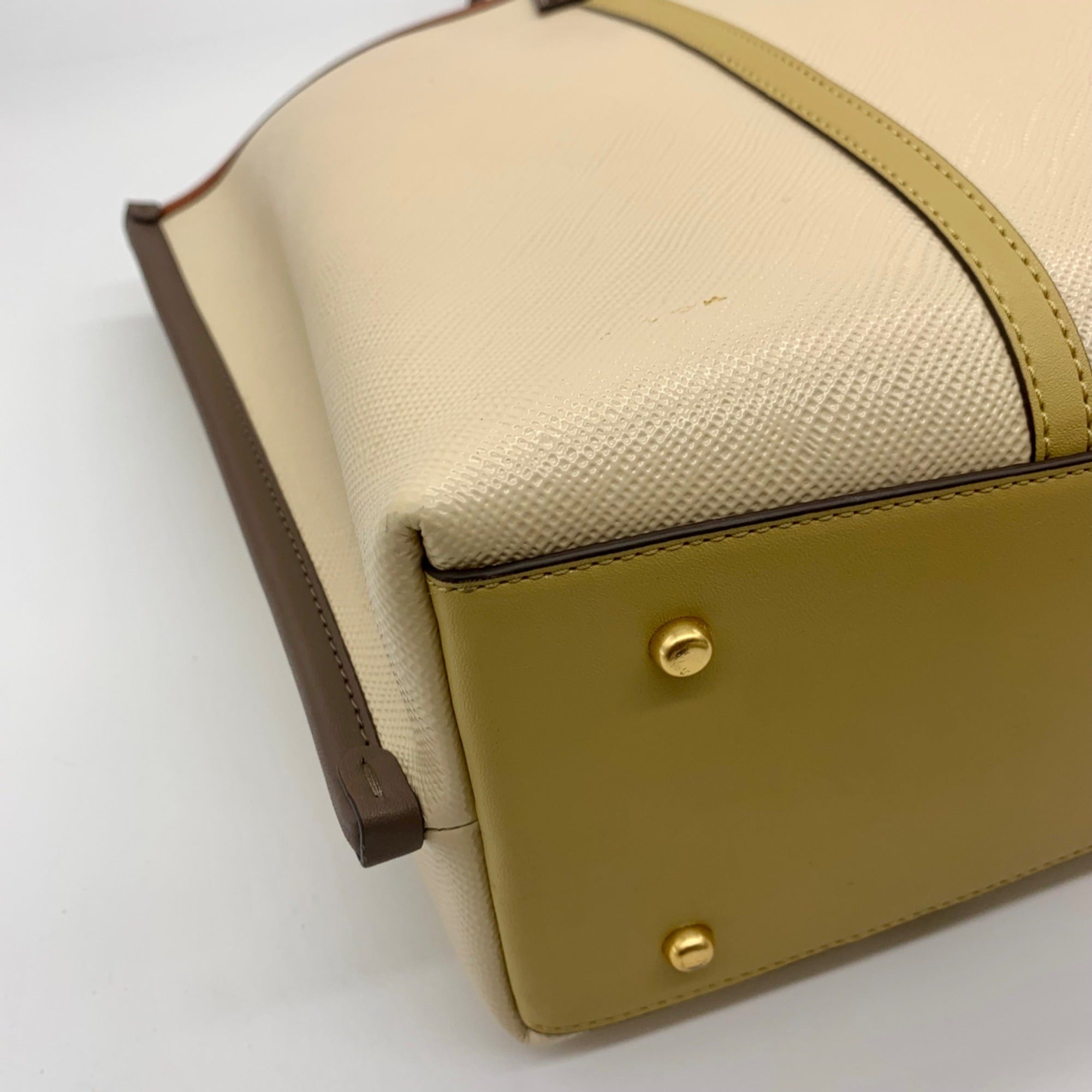 Tory Burch Tan Leather Perry Triple-Compartment Tote