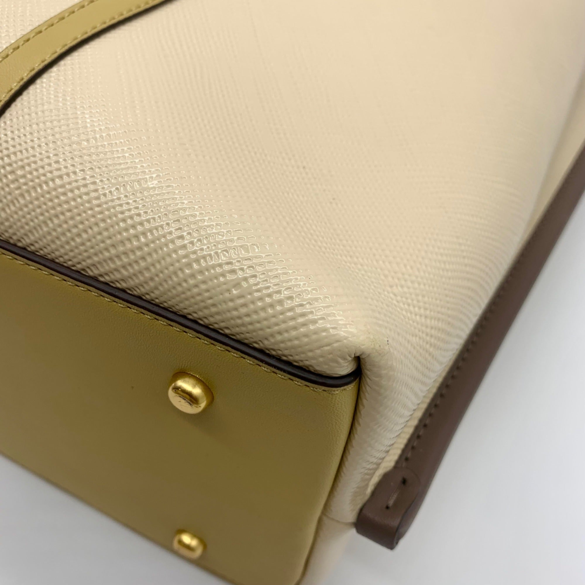 Tory Burch Tan Leather Perry Triple-Compartment Tote