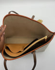 Tory Burch Tan Leather Perry Triple-Compartment Tote