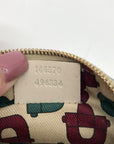 Gucci Off-White Monogram Leather Zip Wallet