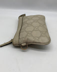 Gucci Off-White Monogram Leather Zip Wallet