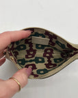 Gucci Off-White Monogram Leather Zip Wallet