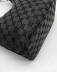 Gucci Black GG Monogram Canvas Shoulder Bag