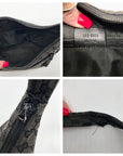 Gucci Black GG Monogram Canvas Shoulder Bag