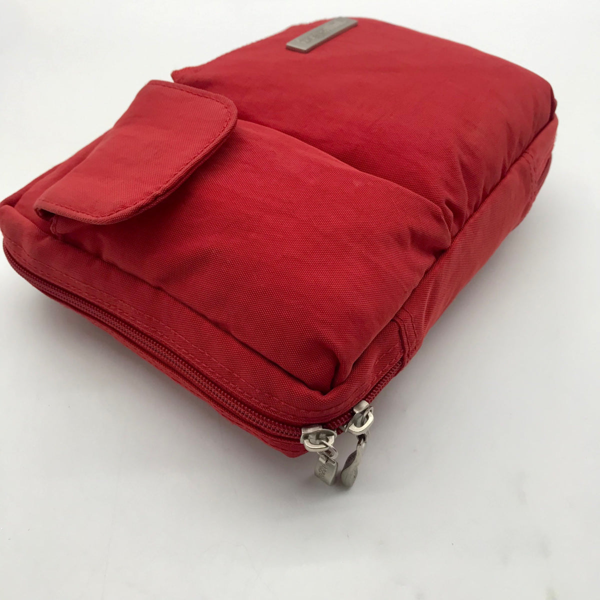 Baggallini Red Nylon Multi-Pocket Crossbody Bag
